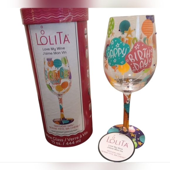 Lolita - 15 Oz Decorative Wine Glass For The Birthday Girl - Picture 11 of 14